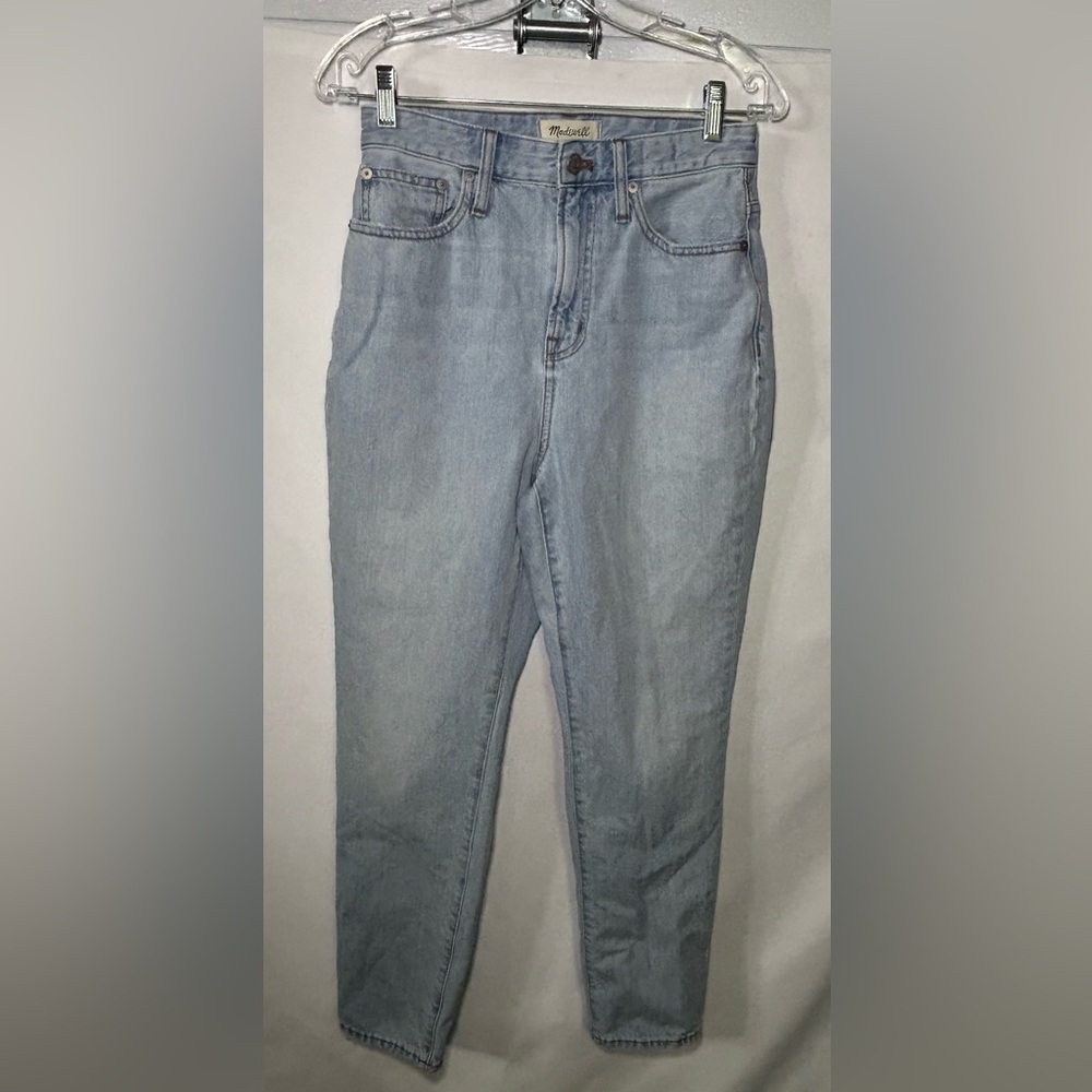 Madewell The Curvy Perfect Vintage Jean Sz 26 Light Wash High Rise Mom Jeans